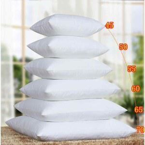 소파쿠션 베개 허리쿠션 내부 카시트 스로우 필링 시트 18 50x50cm 삼각형 베갯잇