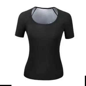 땀복반팔티 여성용 쫀쫀 스판핏 반팔 땀복 헬스 피트니스 운동복