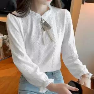 여자정장블라우스 미니보타이 여성가을블라우스 여 (WFKBN2T)