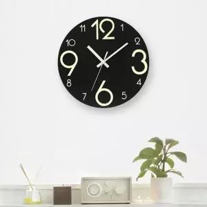 타임아트 축광 야광 무소음 벽시계 디자인 축광시계 (KYR-WC2E75B)