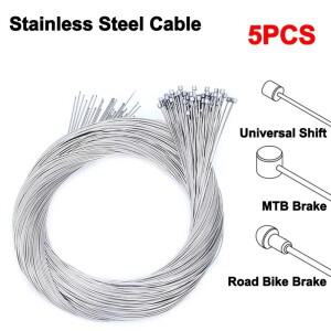 MTB 자전거 브레이크 라인 기어 시프터 케이블 세트 코어 내부 와이어 로드 바이크 액세서리 5개