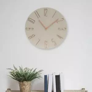 북유럽 무소음 벽시계(그레이) 원형 가정용벽시계 (KYR-WB75468)