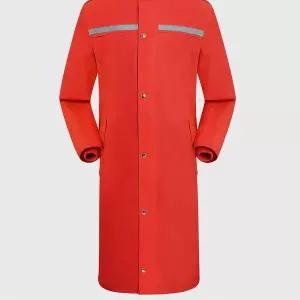[하프클럽/]교통통제 고품질 롱코트비옷 아웃도어 원피스 레인코트 레드