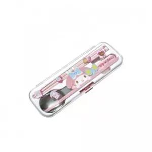 마이멜로디 도시락 수저세트 숟가락젓가락세트 캐릭터식기 어린이식기