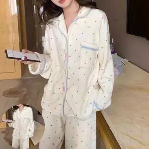 캐릭터잠옷 따뜻하고 부드러운 플리스 소재 겨울 수면 파자마세트