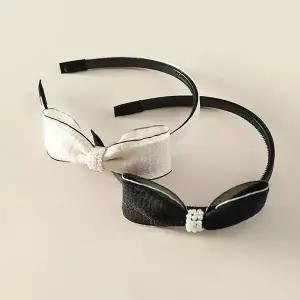 [하프클럽/셀러허브_여성트랜드패션]진주 쉬폰 머리띠 아픈 넓은 20대 헤어