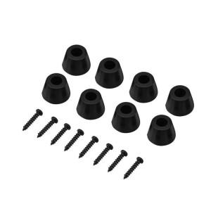 8Pcs 30x20mm 고무 피트 HiFi 스피커 나사와 Anti-vibration 기본 패드 스탠드 기타 앰프 자동차 서브 우퍼