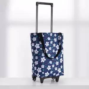 바퀴달린 접이식 장바구니 카트 가방 휴대용 미니 쇼핑 캐리어