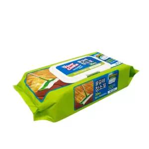 청소물티슈 바닥청소 물걸레포 실속형 밀대청소포 캡형 막대걸레 일회용 30매 5팩