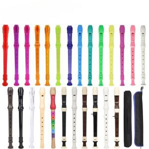 8홀 플루트 세트 하프 수직 초보자 전문 연습 레코더 나무 S Orff 목관 악기