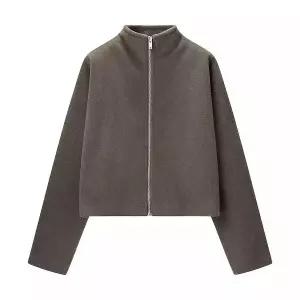 블랙팬서 여성 겨울 스트리트 캐주얼 집업 모직 코트 OPH4