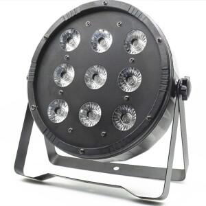 LED 플랫 파 라이트 9x10W RGBW 풀 컬러 웨딩 파티 DJ 무대 디스코 DMX512 쇼