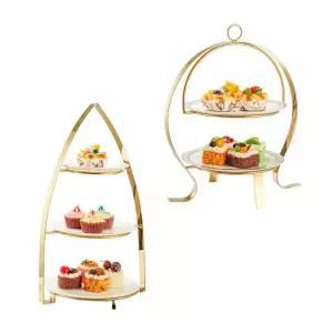 트레이 호텔 애프터눈티 케이크 세트 카페 디저트 받침대