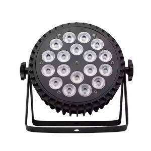 18x10W 풀컬러 LED 플랫 PAR 라이트 RGBW 4IN1 DMX512 워시 이펙트 KTV 디스코 DJ 파티 웨딩 클럽 바 무대