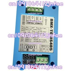 중앙 제어 RS485-DMX512 모듈  WS2812 라이트 스트립은 Dmx를 맞춤 485 신호로 설정할 수 있습니다.