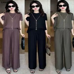 슬림핏 상하세트 투피스 쿨맥스 반팔 빅사이즈 팬츠 면마