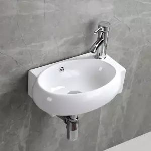 HLBATH 미니세면대 세면기 소형세면대 원형 HDL002