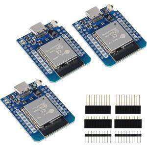타입-C D1 미니 노드MCu ESP32 ESP-WROOM-32 무선랜 WiFi 블루투스 IoT 개발 보드 5V 호환 (3pcs 타입-C)