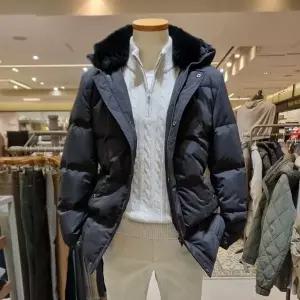 올젠 덕다운 레빗 퍼 패딩파카 1202FP