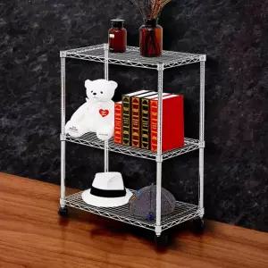 홈메탈선반 750 3단 랙 이동식 틈새수납 바퀴이동 렉