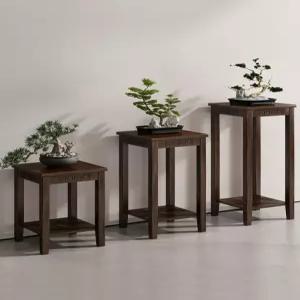 키큰 협탁 빈티지 엔틱 수납 코너 거실장 북유럽 화분