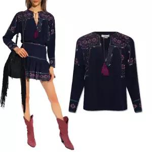 이자벨마랑 TREYA 에스닉 블라우스 22PHT2231 22P041E