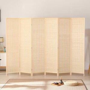 가벼운 대나무 파티션 나무가림막 공간 가리개 펜스 발코니 50cm 전통 대나무파티션 3개