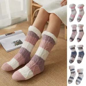 복실복실 니트스트라이프 임부여성용 수면양말 204977 yzo9+7Jge