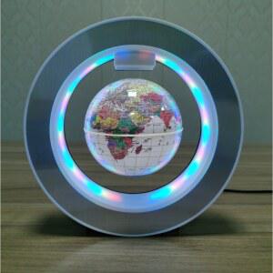 공중부양 지구무드등 지구본 자기부상 자기 돌아가는 반중력 4 5인치 지리 조명램프등