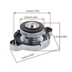 바이크 오토바이 ATV 자동차 알루미늄 1.6 바 라디에이터 캡 커버 용 냉각수 탱크 확장 예비