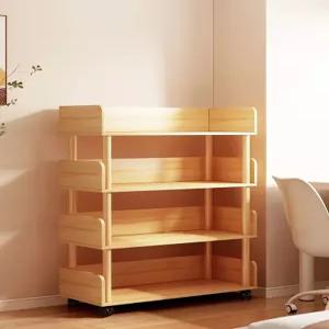 북카트 바퀴달린 원목