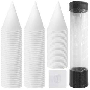 [미국배송] 자동차용 일회용 엔진 깔때기 100팩 | 3.7온스 누수 방지 종이 + 대형 컵 홀더 자동차 오토바이 트럭 유지보수를 위한 튼튼한 디자인 DIY 사용자에게 이상적입니다