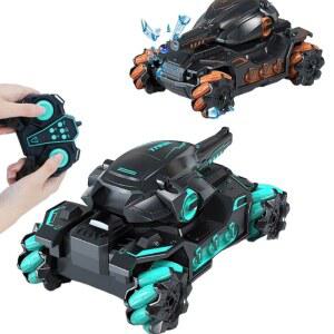 리모컨 탱크카 중장비 스타일 탑재 블랙 스마트카 블루 표준 배터리(45분) 발사 기능 물탄