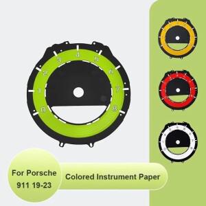 포르쉐 911 992 자동차 대시보드 계기판 용지 GT3 속도계 주행거리 오버레이 다이얼 배경 악세사리