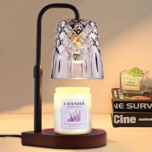 타이머 디머가 있는 캔들 워밍 램프, 집 워밍업 선물 새로운 홈 데코, 여성 엄마를 위한 생일 선물, 높이 조절 가능한 왁스가 3개의 전구가 달린 병 캔들을 위해 더 따뜻하게 녹입니다 장식 램프