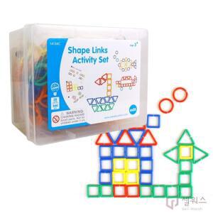 도형고리 360p 연결놀이 세트 도안카드 링걸기 끼우기