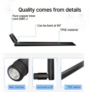 2피스 젤 스틱 서랍 수납장 와이파이 안테나 433/470/868/915MHz 2.4G 고이득 3dBi TX-JZLW-15 전방향 옴니