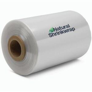 바이오레핀 | 생분해성 슈링크랩 폭 500피트 75ga 18인치 투명 플라스틱 슈링크 필름