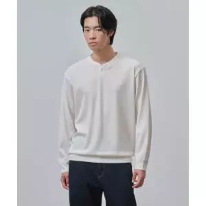 매장정품 빈폴 BEANPOLE MEN 와플조직 헨리넥 티셔츠 아이보리 BC4741C450 189851