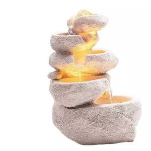 인공폭포 미니 행운의 가정용 분수 폭포 물 조경 거실 물멍 개업 선물 실내분수 실내분수대