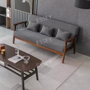 카페 업소 스툴 가죽 매장 3인용 쇼파 원목