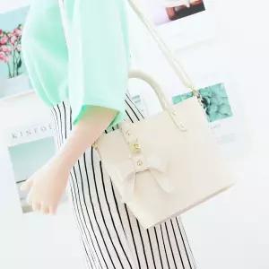 리본장식 러블리 아담한 데일리 바스켓백 크로스백 Jfa8+2jIb