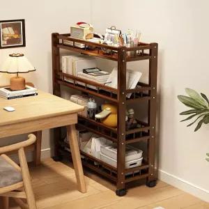 틈새선반 원목 이동식 냉장고 랙 보관 우드 베란다 폭좁은 다용도 캐비닛 캐리어