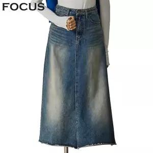 기모 롱 데님스커트_FW4K3SK3228