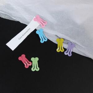 10/20/50개  강아지 고양이 머리핀  뼈 모양 애완 동물 소형견 강아지 헤어 클립 치와와 손질 악세사리