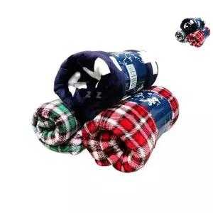 극세사 무릎담요 - 소 따뜻한이불 차량용담요