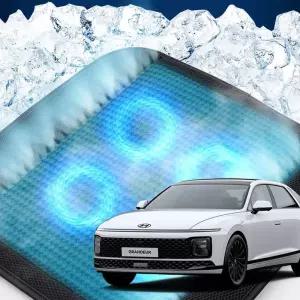 그랜저GN7 호환 차량용 쿨링시트 메쉬 4팬용방석 사무실 여름방석 자동차 의자 아이스 휴대용 용통풍 용자