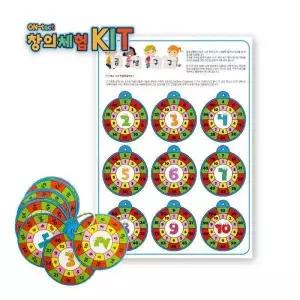 [아트박스]/창의와날개 ON-tact 창의꾸러미 KIT 곱셈 구구단 카드 (10인)