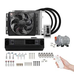 에어컨 카라반 차량용 트럭 레드 캠핑 화물차 냉방기 노란색 캠핑용 단일 승합차