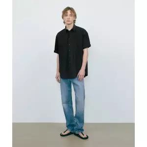 매장정품 브이투 VTWO 바이오 박시 오버핏 롤업 하프 셔츠_블랙 5007781952 177173